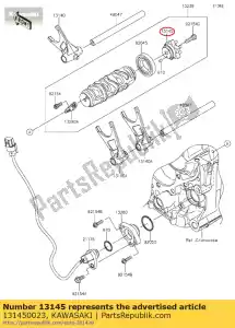 kawasaki 131450023 cam-change drum zx1400a6f - Bottom side