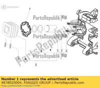 4878020004, Piaggio Group, conjunto de pistão 4cat. (p)     , Novo