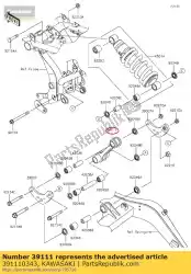 Qui puoi ordinare 01 tirante d'asta da Kawasaki , con numero parte 391110343: