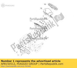 Aprilia AP8150512, Parafuso auto-roscante 3,3x16, OEM: Aprilia AP8150512