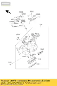 kawasaki 130911277 houder, element zx900-a1 - Onderkant