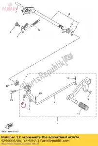 Yamaha 9299006200 washer - Upper side