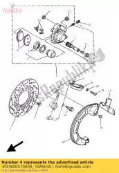 Aqui você pode pedir o conjunto de pistão, compasso de calibre em Yamaha , com o número da peça 34XW00570000: