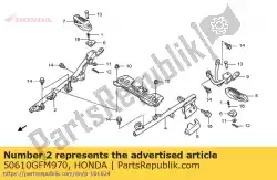Here you can order the no description available at the moment from Honda, with part number 50610GFM970:
