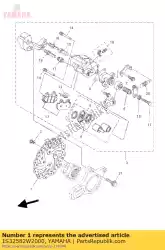 Qui puoi ordinare disco, freno posteriore 2 da Yamaha , con numero parte 1S32582W2000: