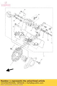 yamaha 1S32582W2000 disco, freno posteriore 2 - Il fondo