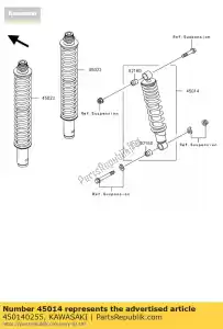 kawasaki 450140255 shockabsorber kvf360a9f - Dół