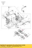 T1240191, Triumph, peça de transição de borracha triumph america efi bonneville & bonneville t100 efi bonneville efi > 380776 bonneville from vin 380777 & se bonneville from vin 380777/ se bonneville t100 efi scrambler efi speedmaster efi thruxton 900 efi 865 900 2007 2008 2009 2010 2011 2012, Novo