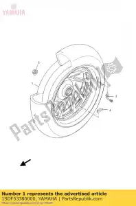 yamaha 1SDF53380000 roda fundida, traseira - Lado inferior