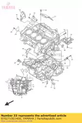 Ici, vous pouvez commander le boulon, hexagone auprès de Yamaha , avec le numéro de pièce 970271001400: