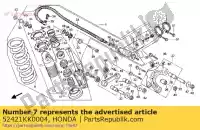 52421KK0004, Honda, canna comp.piston honda xr  r xr250r 250 , Nuovo