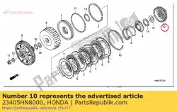 geleiding, hoofdas eerste aandrijving (38t) van Honda, met onderdeel nummer 23405HN8000, bestel je hier online: