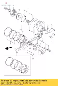 suzuki 1254120F00 rtnr, cg eje brg - Lado inferior