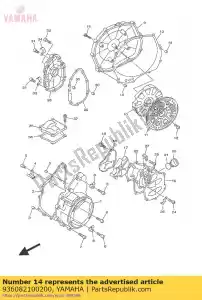 yamaha 936082100200 pin, pluggen - Onderkant