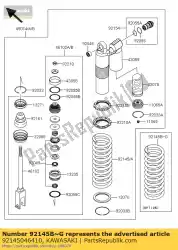 Qui puoi ordinare molla, ammortizzatore posteriore, k = 47n / da Kawasaki , con numero parte 92145046410: