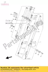 Ici, vous pouvez commander le roulement (4hc) auprès de Yamaha , avec le numéro de pièce 933999994200: