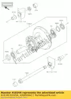 410341322458, Kawasaki, drum-assy, ??przedni hamulec, si ej800 kawasaki w 800 2011 2012 2013 2014 2016, Nowy