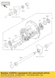 Tutaj możesz zamówić drum-assy, ?? Przedni hamulec, si ej800 od Kawasaki , z numerem części 410341322458: