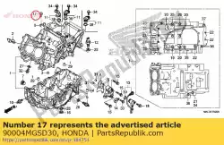 Tutaj możesz zamówić ? Ruba, ko? Nierz, 6x16 od Honda , z numerem części 90004MGSD30: