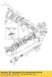 Here you can order the shaft,propeller from Suzuki, with part number 2715110F00: