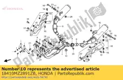 Aqui você pode pedir o comp. Silencioso, l. Ex. * type17 * (type17) em Honda , com o número da peça 18410MZ2891ZB: