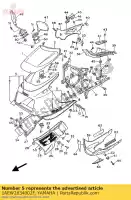 1AEW2834002F, Yamaha, corpo, capota yamaha fz 750, Novo