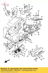 lichaam, motorkap van Yamaha, met onderdeel nummer 1AEW2834002F, bestel je hier online: