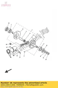 yamaha 260116011300 zestaw pier?cieni t?okowych (1. o / s) - Dół