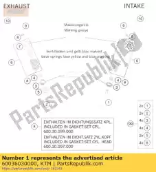 Tutaj możesz zamówić zawór dolotowy 03 od KTM , z numerem części 60036030000: