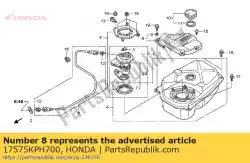 Ici, vous pouvez commander le couvercle, pompe à carburant auprès de Honda , avec le numéro de pièce 17575KPH700: