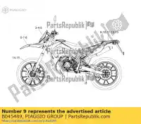 B045489, Piaggio Group, carénage arrière droit déc. derbi senda zdpka 125 2013 2016, Nouveau