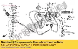 Tutaj możesz zamówić d? Wignia, blokada hamulca postojowego od Honda , z numerem części 53192HN5V60: