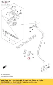 suzuki 5927128H10 morsetto, reggiseno anteriore - Il fondo