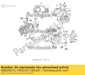 Piaggio Group RB000675 ta?ma klej?ca, m6x25 - Dół