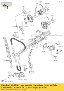 kawasaki 120530065 catena guida kx450d6f - Il fondo