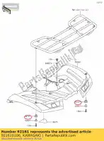 921610106, Kawasaki, demper kvf750-a1 kawasaki  brute force kvf 650 750 2005 2006 2007 2008 2009 2010 2011 2012 2013 2014 2015 2016 2017 2018 2019 2020 2021, Nieuw