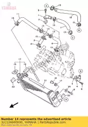 Ici, vous pouvez commander le radiateur assy auprès de Yamaha , avec le numéro de pièce 3LC124600000: