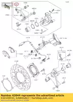 430440033, Kawasaki, holder-comp-caliper,rr kawasaki zx10r ninja j z  d klz versys a sx e k f sugomi edition black g anniversary b winter test krt replica abs zx1000 s h m r z1000 z1000sx zx1000sx 1000 zx1002 1000sx , New