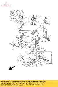 yamaha 4TVY24101005 zbiornik paliwa komp. - Dół