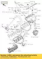 110610949, Kawasaki, uszczelka, komora kawasaki ninja h2r  p h2 n 1000 , Nowy