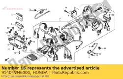 Qui puoi ordinare clip, cablaggio da Honda , con numero parte 91404VM6000: