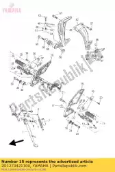 Aquí puede pedir soporte 2 de Yamaha , con el número de pieza 2D1274421100: