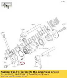 Qui puoi ordinare molla zx750-p1 da Kawasaki , con numero parte 921441245: