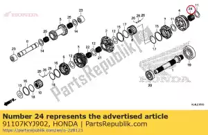 Honda 91107KYJ902 roulement, aiguille, 29x34x24 - La partie au fond