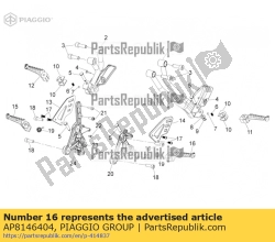 Aprilia AP8146404, Lh voetsteunen, OEM: Aprilia AP8146404