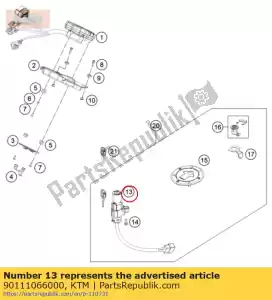 ktm 90111066000 contactslot - Onderkant