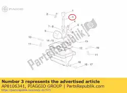 Qui puoi ordinare valvola a spillo 0-9 da Piaggio Group , con numero parte AP8106341: