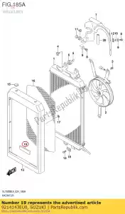 suzuki 9214143EU0 almofada, perna shi - Lado inferior