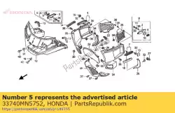 reflex reflector, van Honda, met onderdeel nummer 33740MN5752, bestel je hier online: