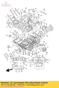 yamaha 4H7113630000 ?ruba mocuj?ca cylinder 3 - Dół